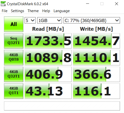 Acer-Nitro-7 drive paired with a 1 TB HDD