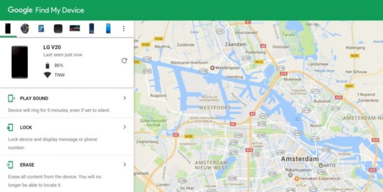 Google Find My Device Ways to remotely control
