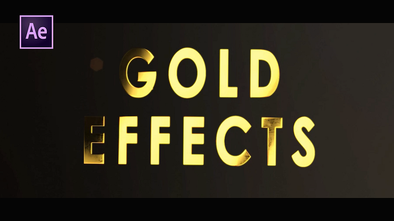 Gold Title Animation in After Effects – Gold Text After Effects Tutorial