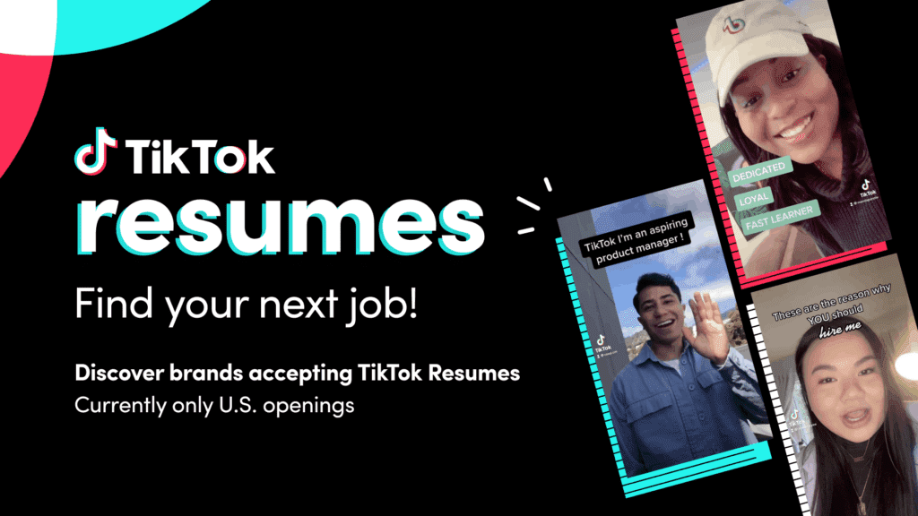 Find A New Job With TikTok Resumes Program (Ends On July 31)