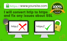 I will convert http to https install ssl or fix issues for ssl