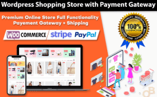 I will create wordpress online shopping store with payment gateway